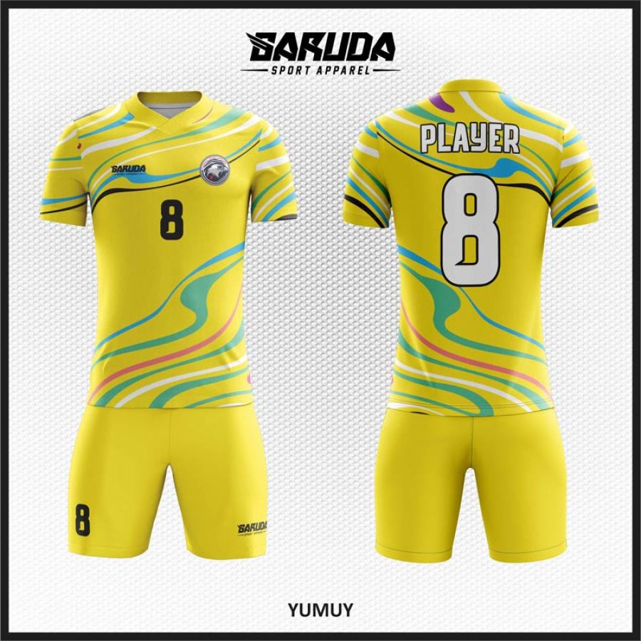 Desain Baju Jersey Code Yumuy, Tampil Fresh Dengan Warna Kuning