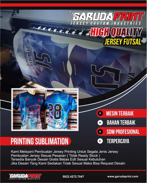 jersey futsal printing