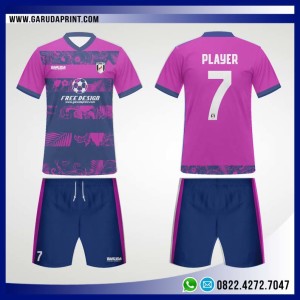 Desain Kostum Bola Futsal 98 – Floral