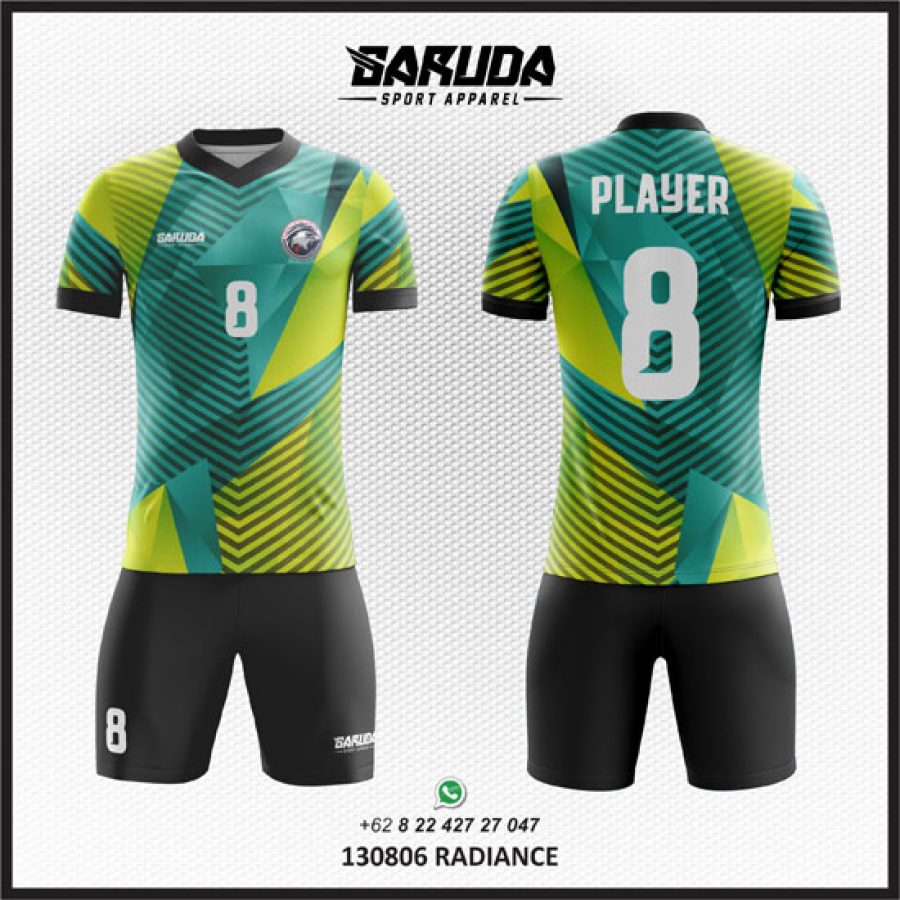 Desain Baju Jersey Radiance Tambil Mewah Dengan Motif Abstract