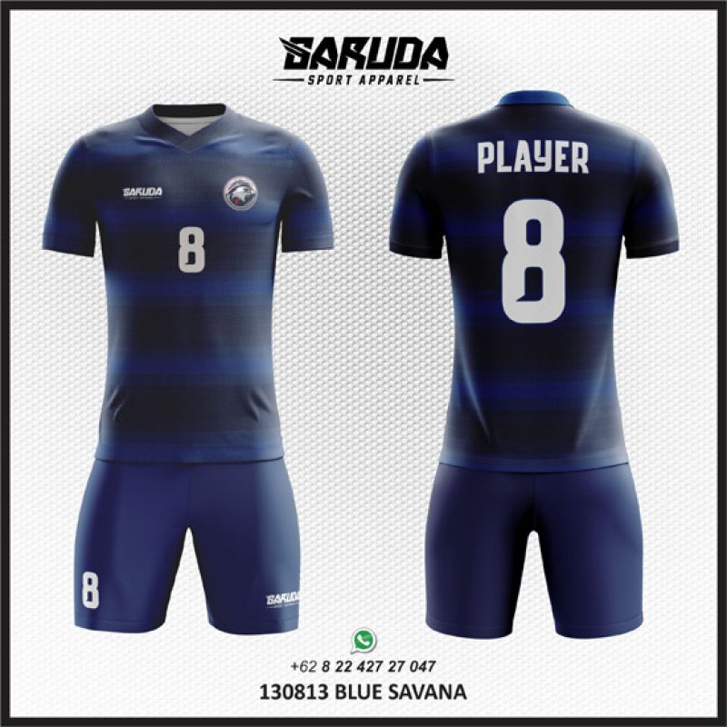 Desain Kaos Jersey Code Blue Savana Warna Biru