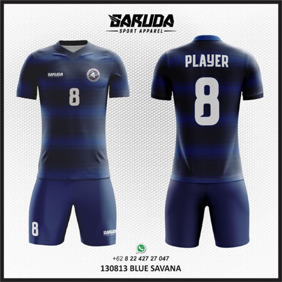 Desain Kaos Jersey Code Blue Savana Warna Biru