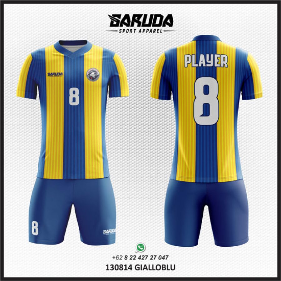 Desain Seragam Jersey Code Gialloblu Warna Biru Kuning