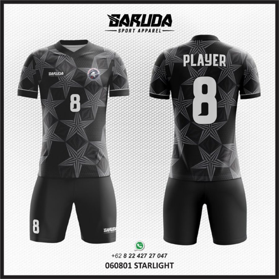 Desain Kaos Jersey Starlight Gambar Bintang di Langit Malam