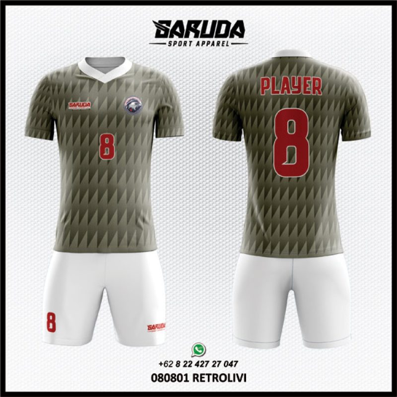 Desain Kaos Jersey Retrolivi Dengan Nuansa Klasik