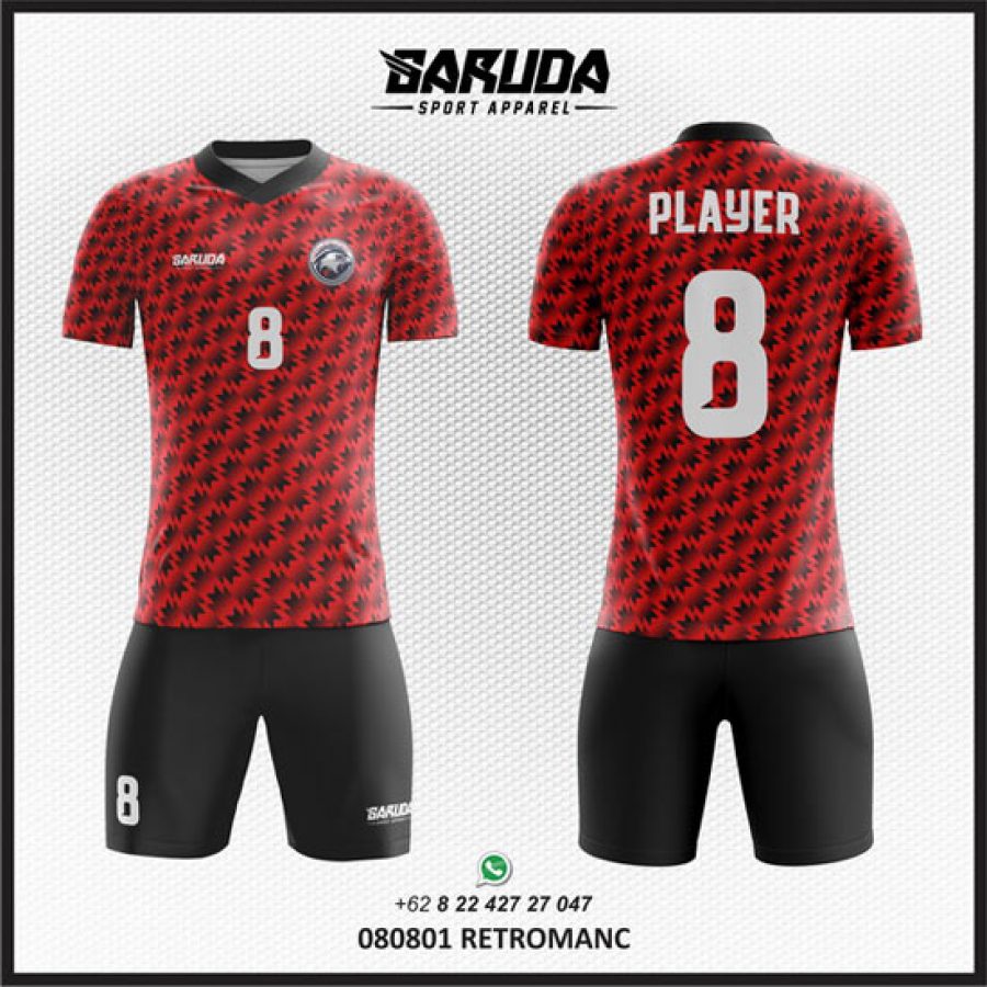 Desain Kaos Jersey Retromanc Ala Seragam Manchester United Klasik