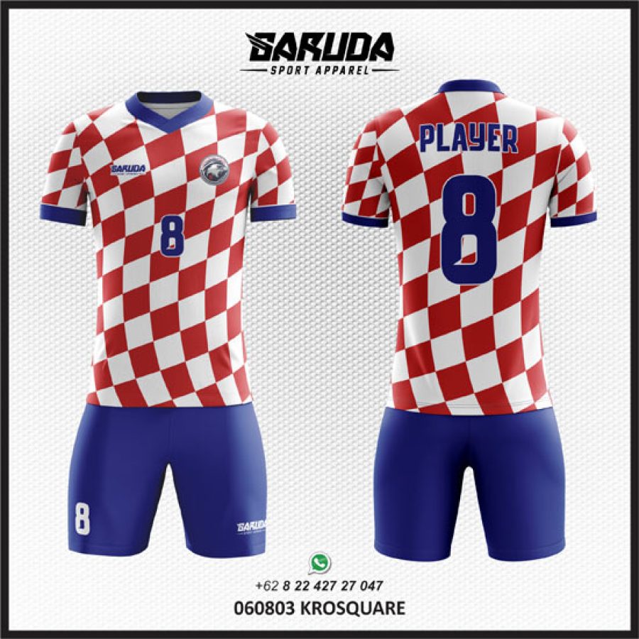 Desain Seragam Jersey Krosquare Ala Timnas Kroasia