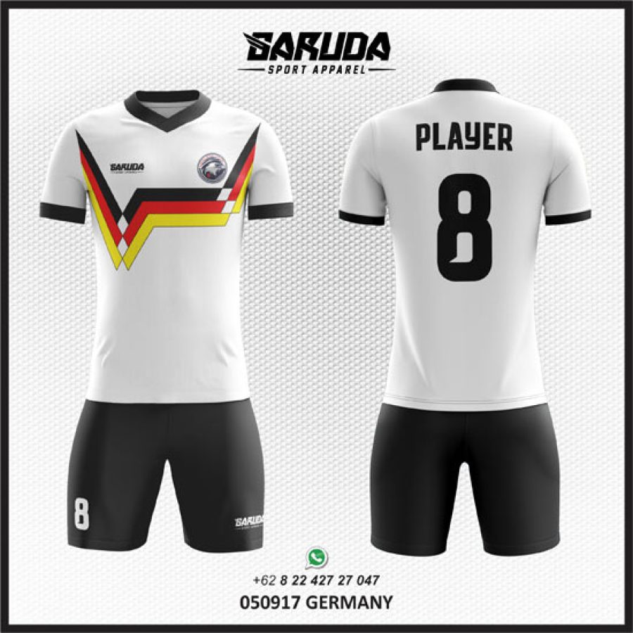 Desain Baju Jersey Germany Ala Timnas Jerman Hitam Putih