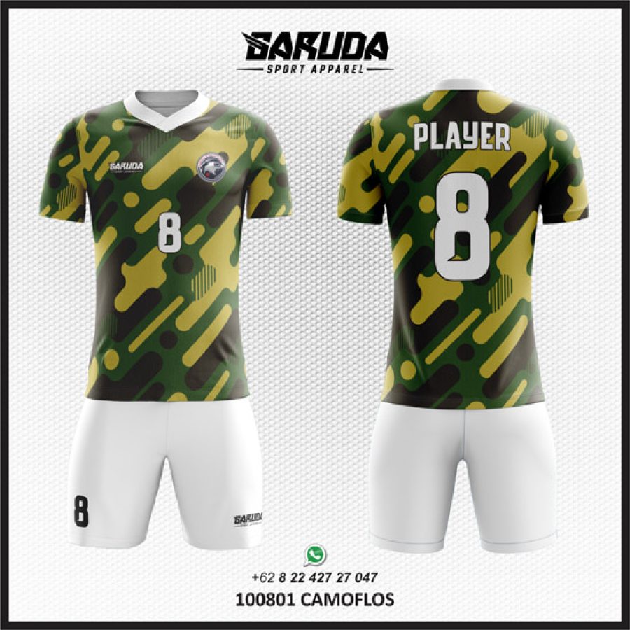 Desain Kaos Jersey Code Camoflos Motif Army