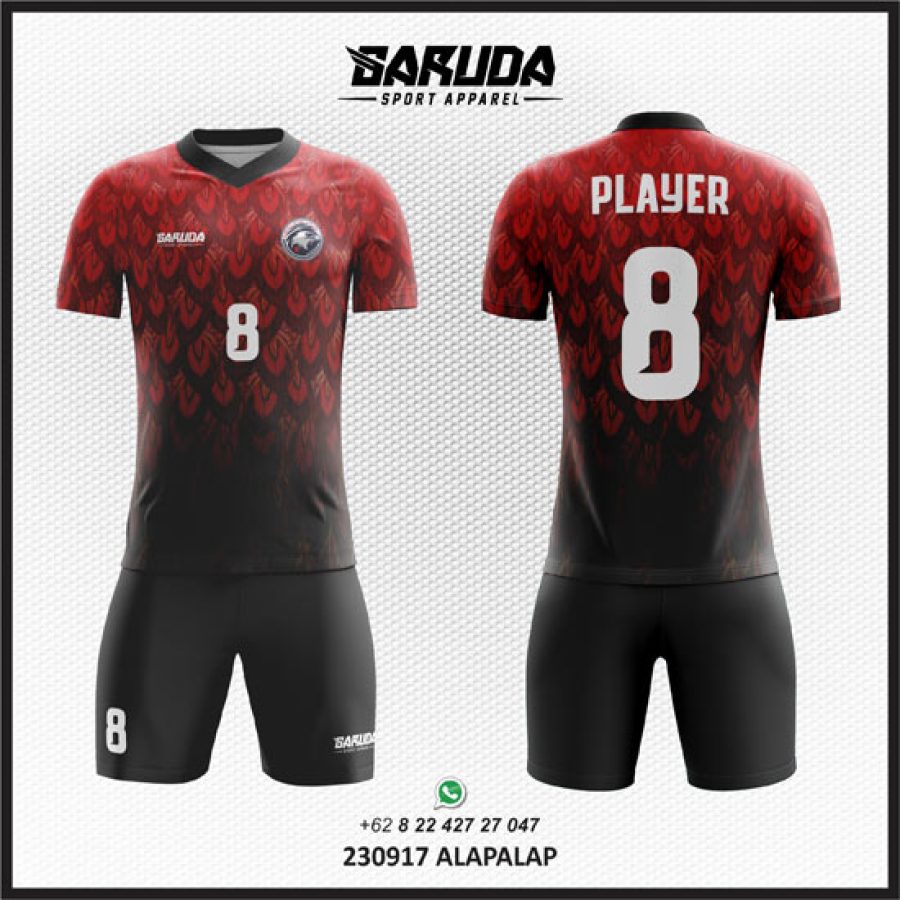 Desain Kostum Jersey Alap Alap Motif Bulu Burung yang Indah