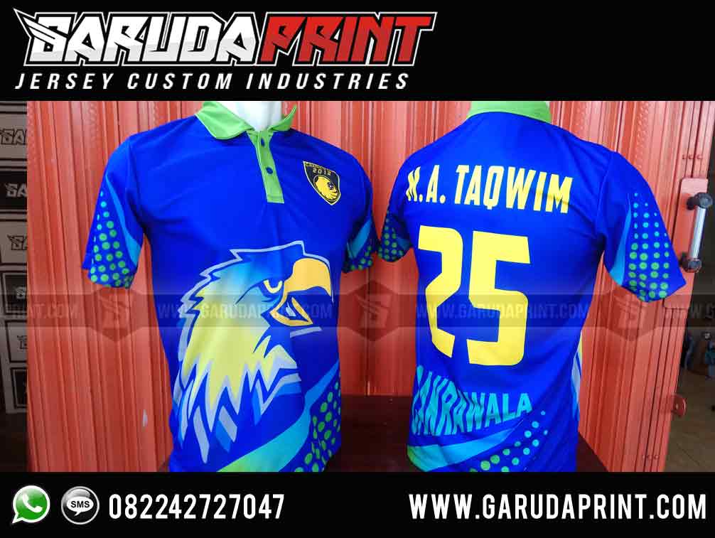 Variasi Desain Kaos Futsal Kerah  Garuda Print Garuda Print