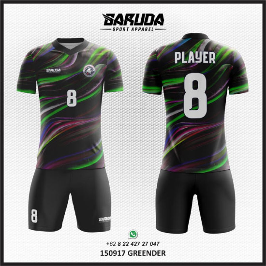 Desain Baju Jersey Greender Dengan Motif yang Unik