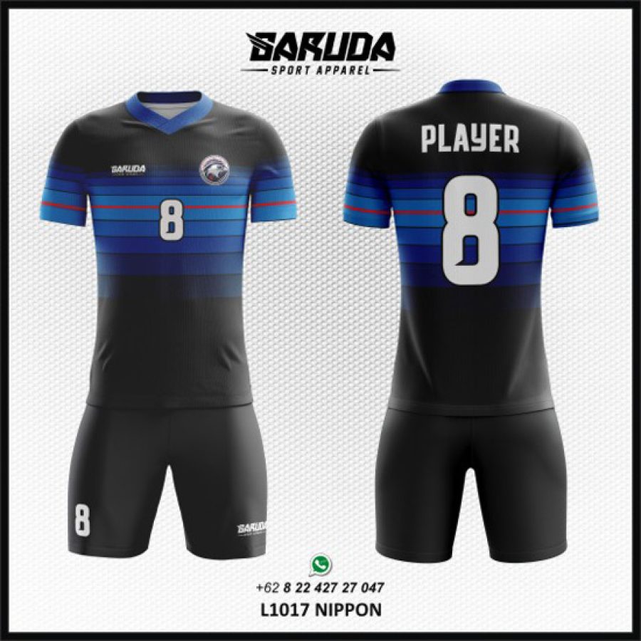 Desain Kaos Jersey Nippon Warna Biru Ala Timnas Jepang
