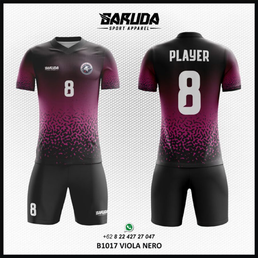 Desain Kostum Jersey Code Viola Nero Ungu Hitam