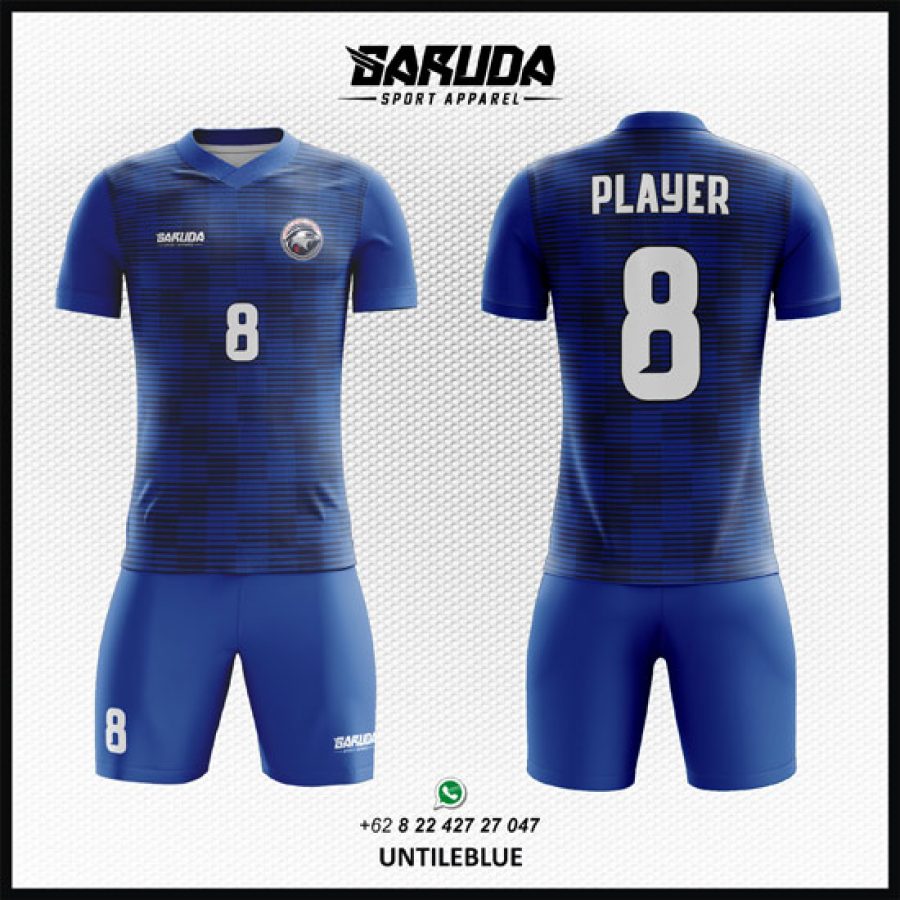 Desain Jersey Code Untileblue Warna Biru yang Simple dan Sederhana