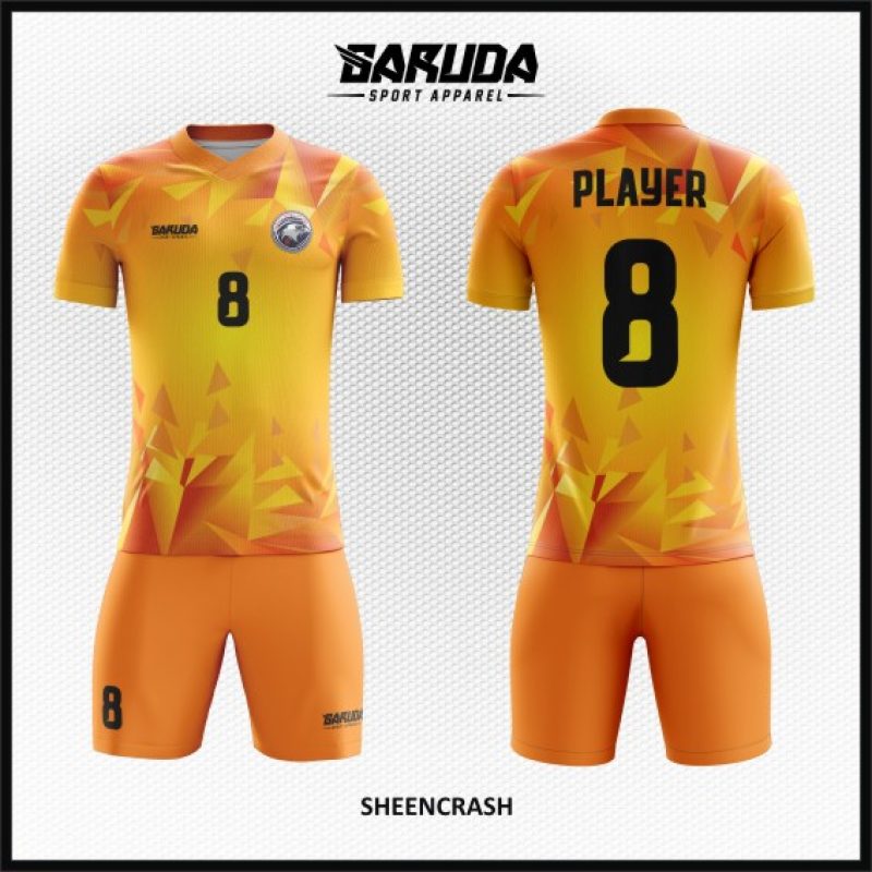 Desain Jersey Terbaru Code Sheencrash Gradasi Warna Orange