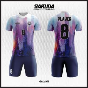 Desain Kostum Futsal Printing Galvan Gradasi Warna