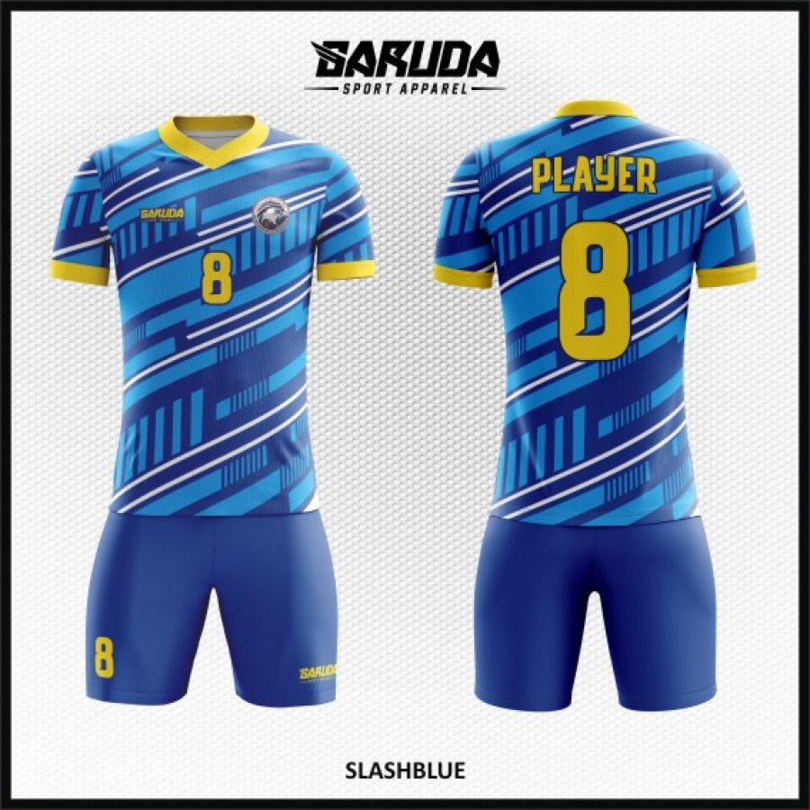 Desain Kostum Jersey Terbaru Code Slashblue Warna Biru yang Keren