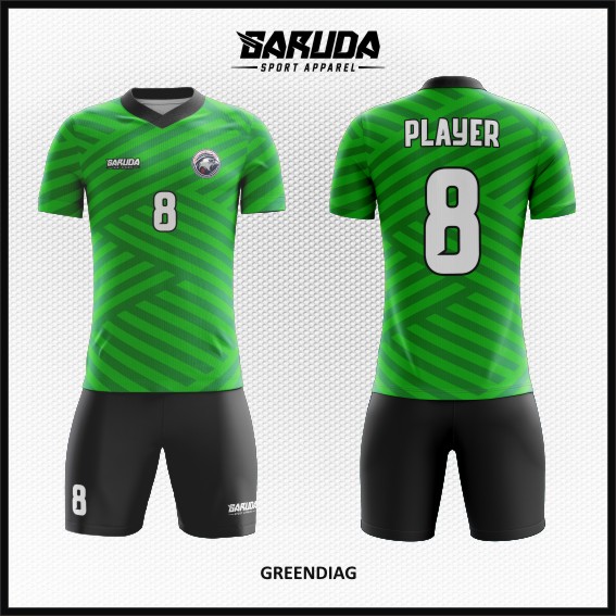 21 Desain Kaos Bola dan Futsal Greendiag Si Hijau