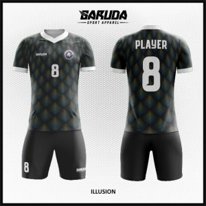 Desain Baju Sepakbola dan Futsal Illusion Tampil Garang