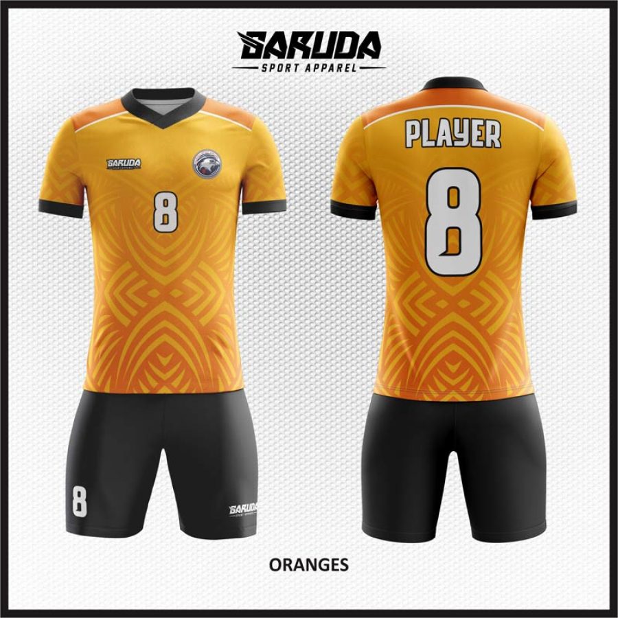 Desain Kaos Jersey Code Oranges Ornamen Vintage Gradasi