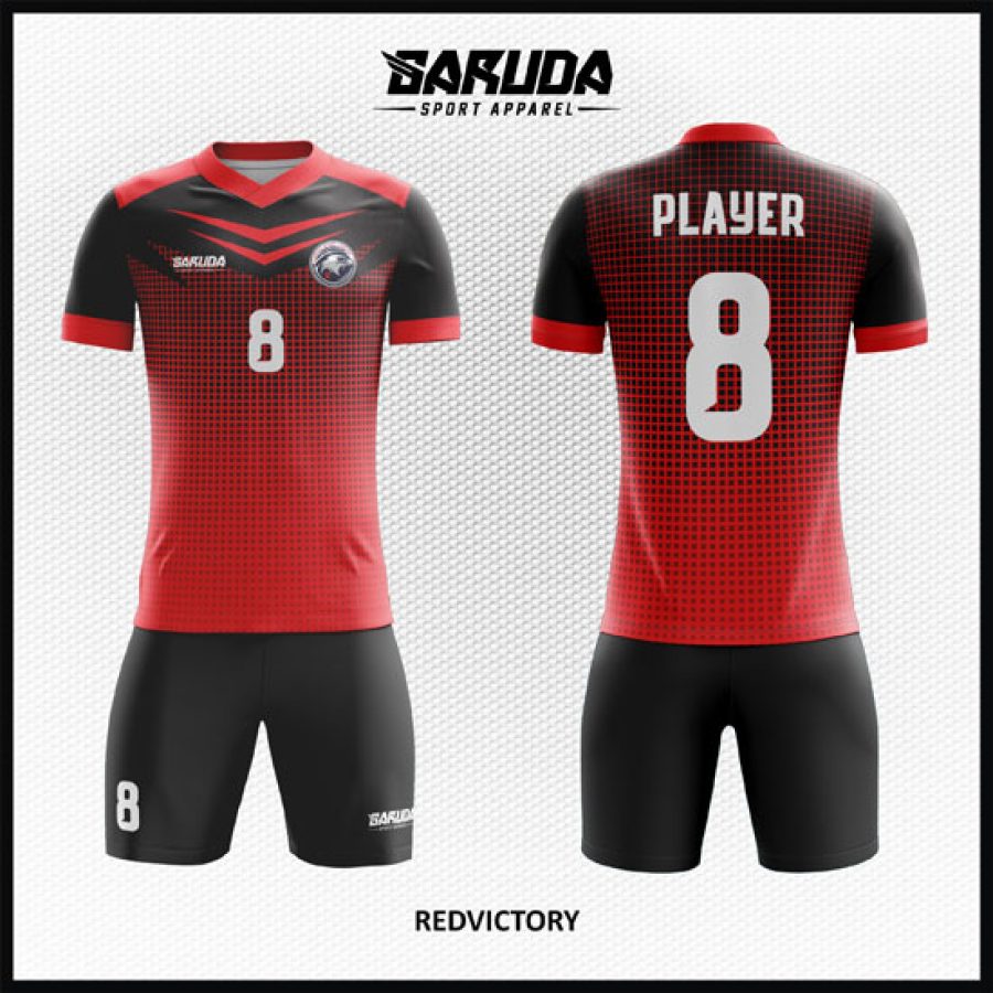 Desain Jersey Merah Hitam yang Garang Code Redvictory