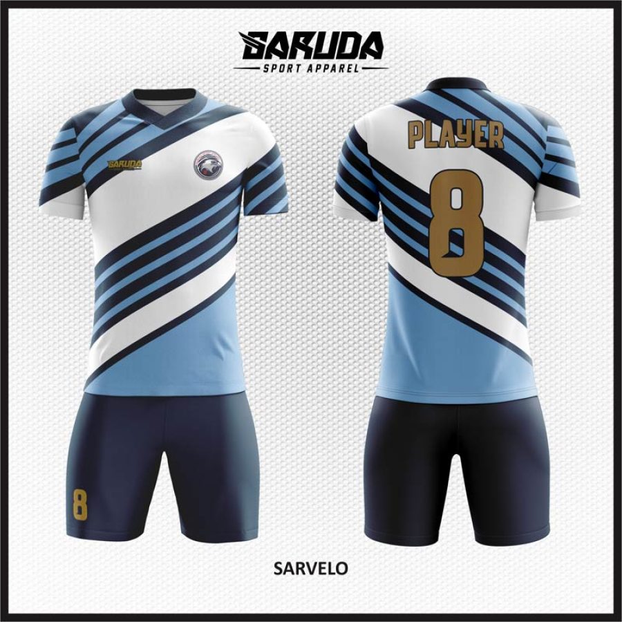 Desain Kostum Jersey yang Kalem Code Sarvelo Dengan Garis Diagonal