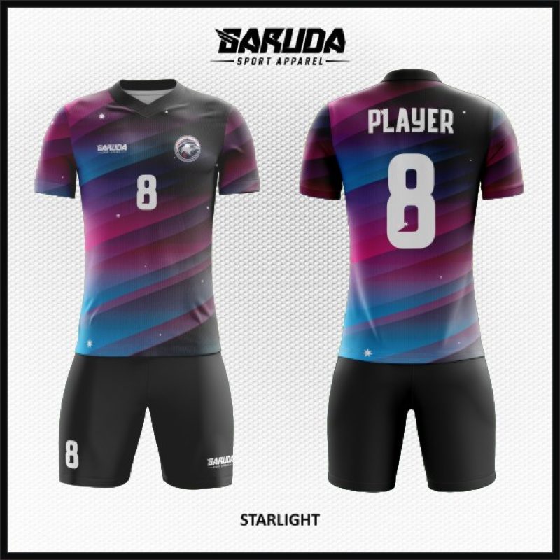 Desain Baju Jersey Code Starlight Motif Bintang di Langit