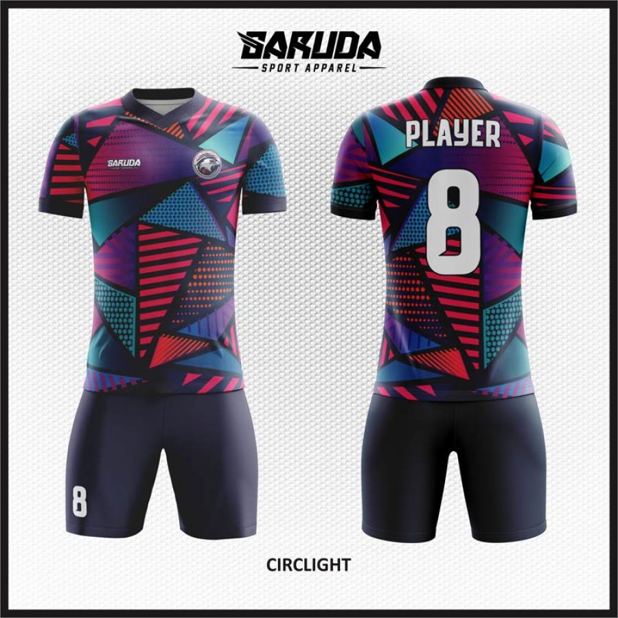 Model Desain Baju Jersey Code Circlight Motif Abstract Segitiga