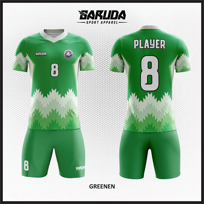 Model Desain Jersey Code Greenen Warna Hijau Tampil Klasik