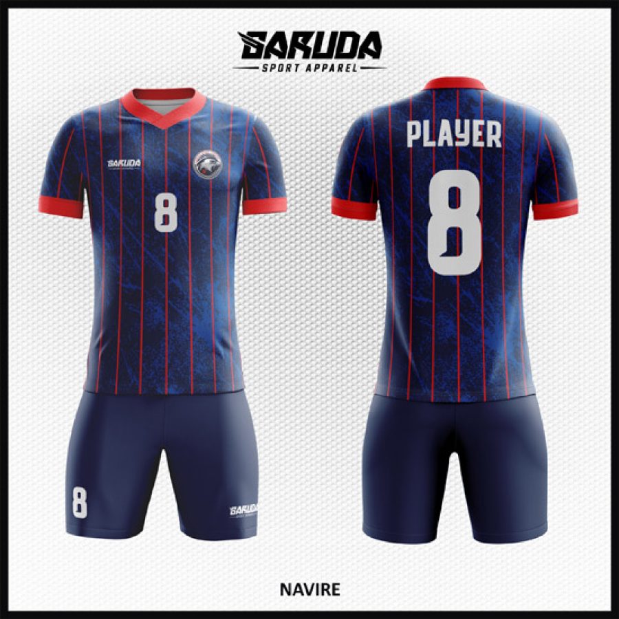 Model Desain Jersey Code Navire Warna Dongker Merah