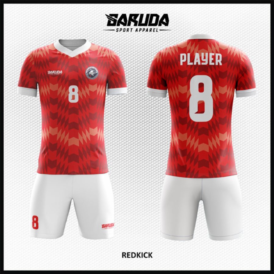 Model Desain Jersey Code Redkick Tampil Gagah Warna Merah Putih