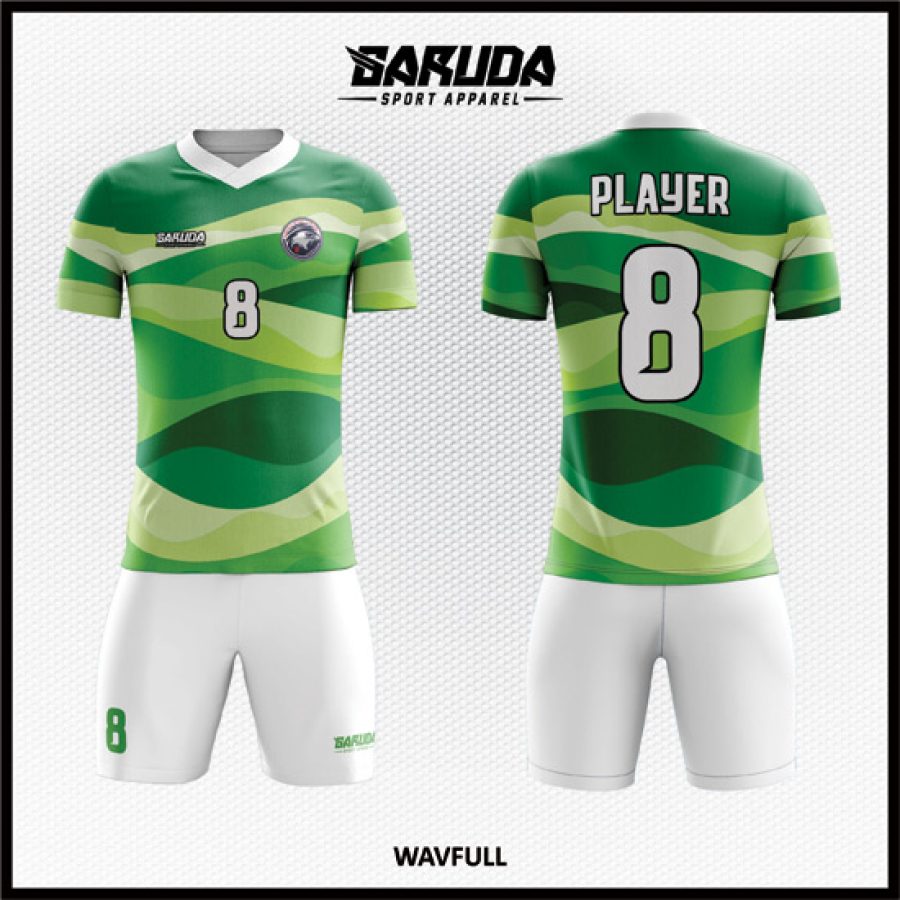 Desain Seragam Jersey Code Wavfull Dengan Warna Hijau yang Unik
