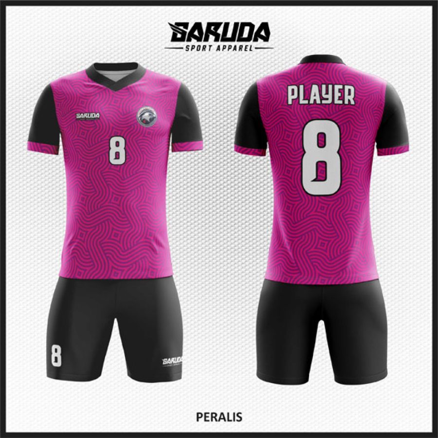 Model Desain Kaos Jersey Code Peralis Warna Ungu Hitam