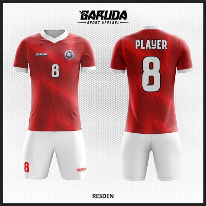 Model Desain Seragam Jersey Code Resden Merah Putih