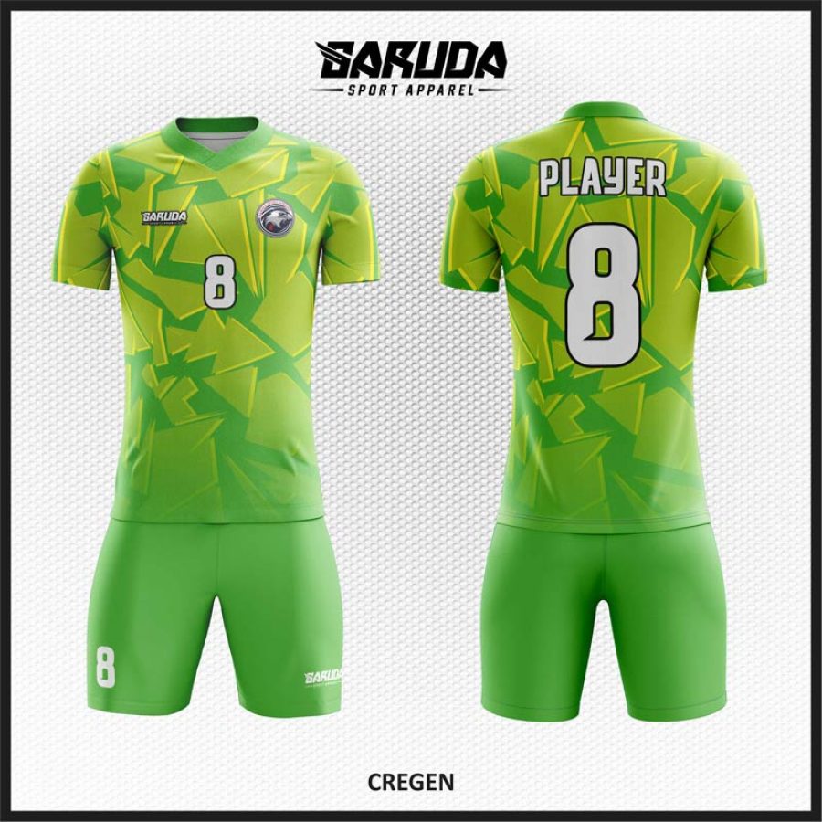 Desain Baju Jersey Code Cregen Warna Hijau Muda