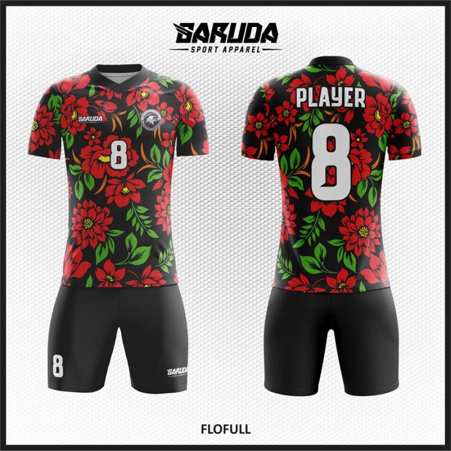 Desain Baju Jersey Code Flofull Gambar Kembang
