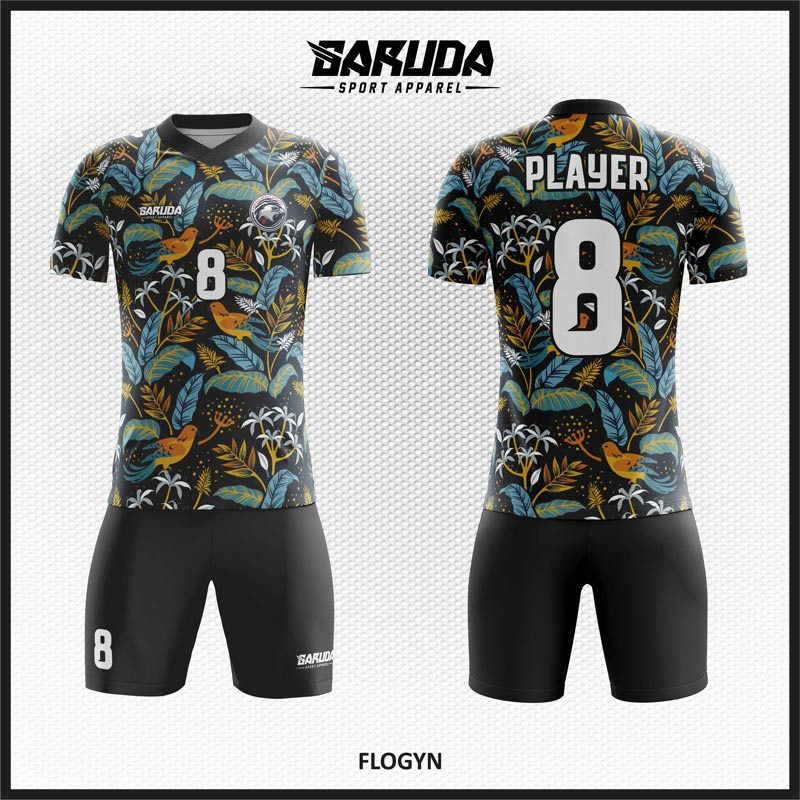 Desain Jersey Code Flogyn Gambar Burung di Pohon yang Rimbun