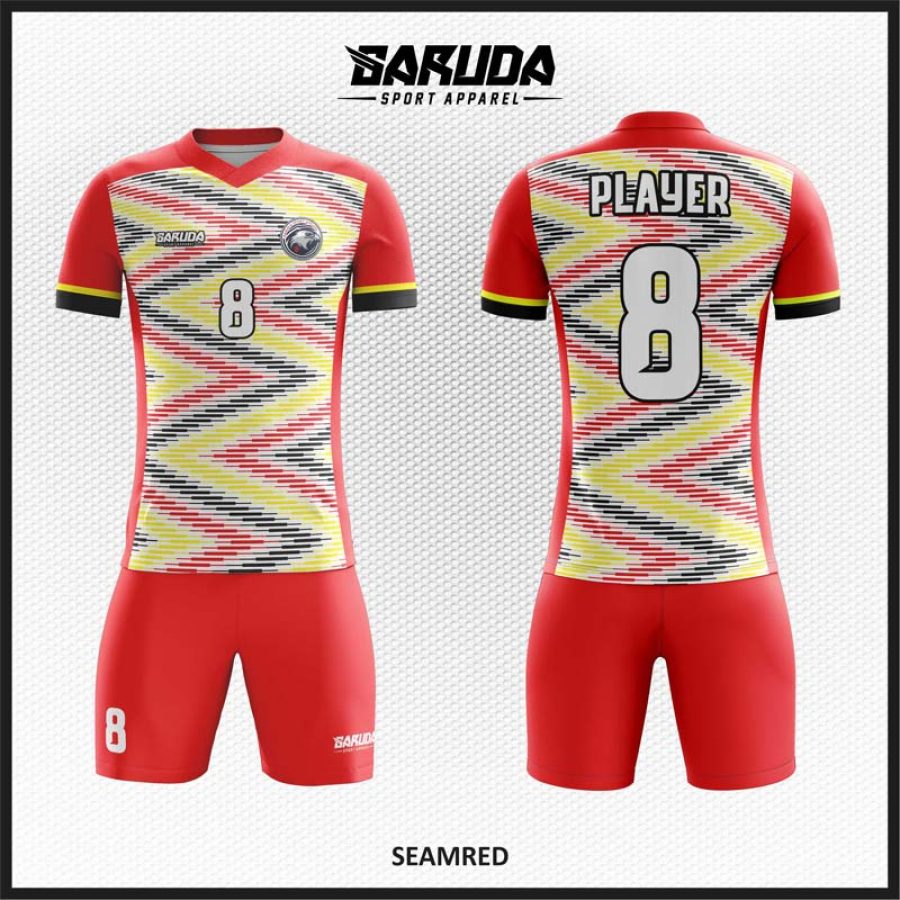Desain Baju Jersey Code Seamred Motif Nuansa Etnic Tradisional