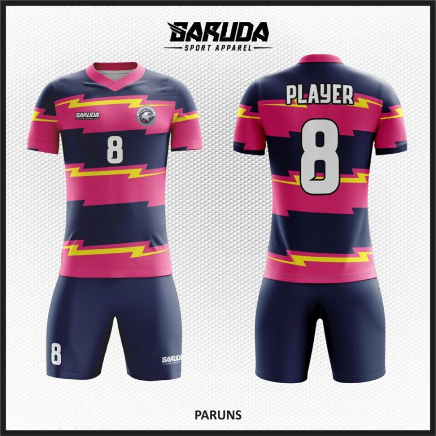 Desain Jersey Code Paruns Warna Pink Dongker