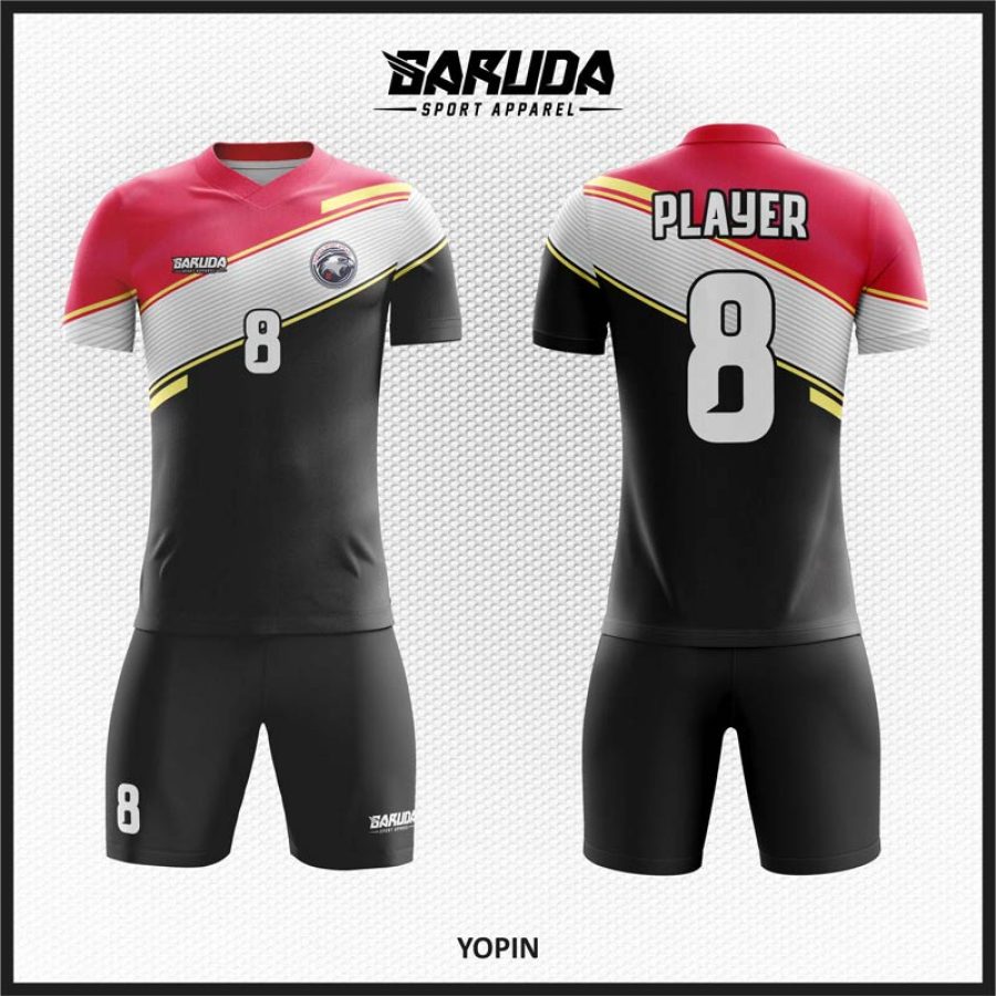 Desain Baju Jersey Code Yopin yang Simple dan Elegan Motif Garis Diagonal