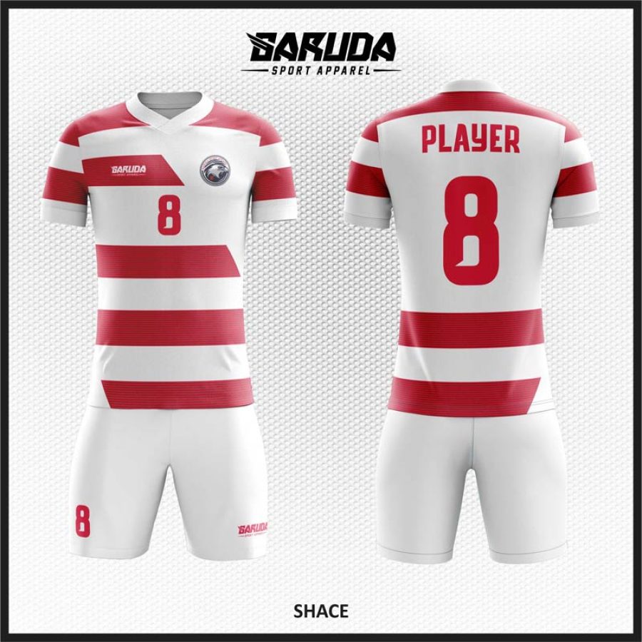 Desain Jersey  Code Shace Warna Merah Putih yang Simple