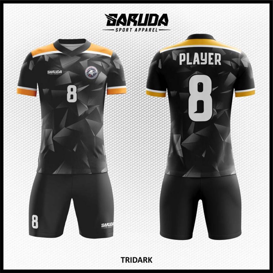 Desain Jersey Code Tridark Warna Hitam Abu Abu Yang Macho