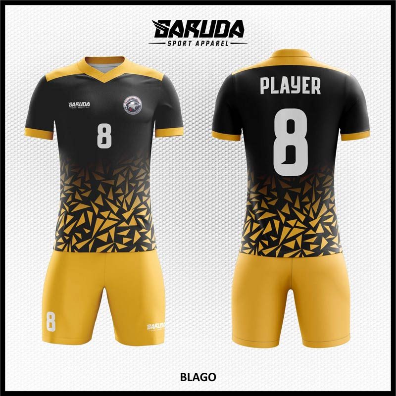 Desain Kaos Jersey Code Blago Warna Hitam Motif Pecahan Kaca