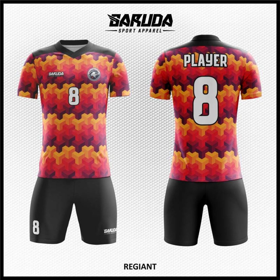 Desain Kaos Jersey Code Regiant Motif 3D / Tiga Dimensi
