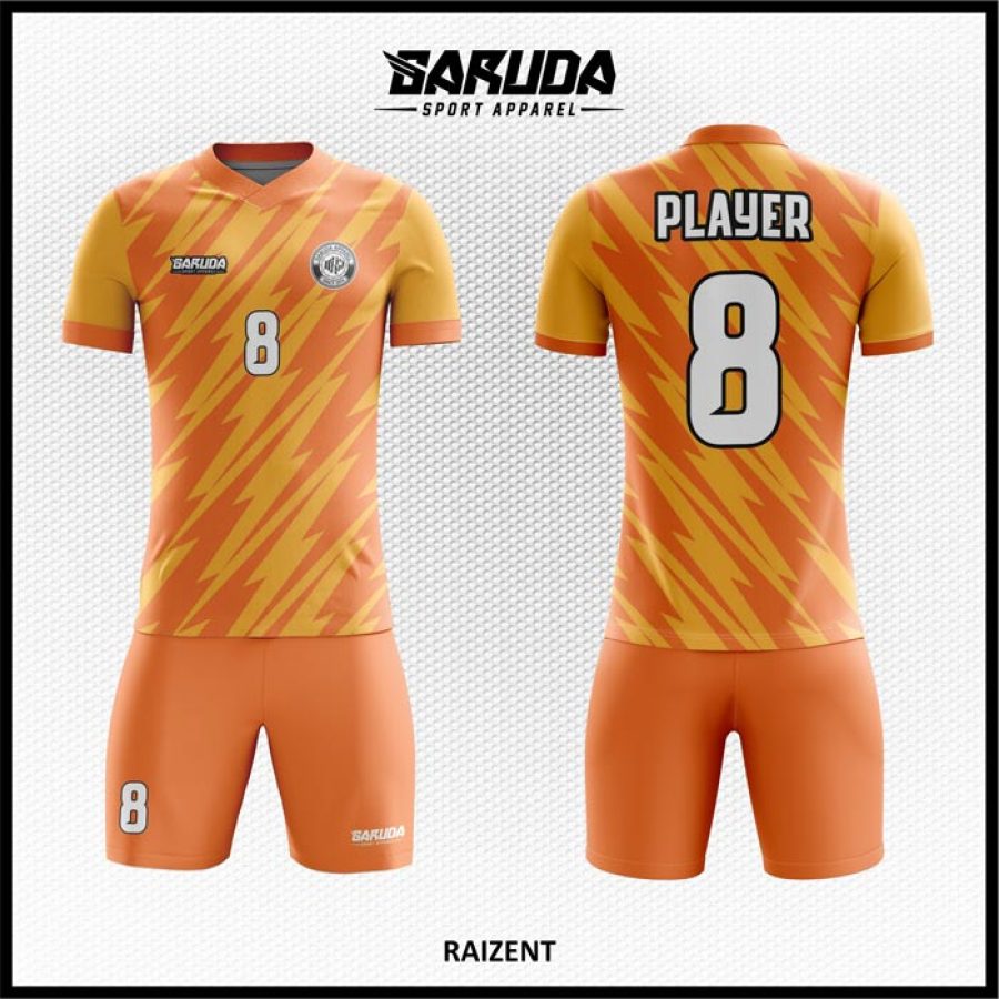 Desain Jersey Code Raizent Gambar Kilata Petir Warna Orange