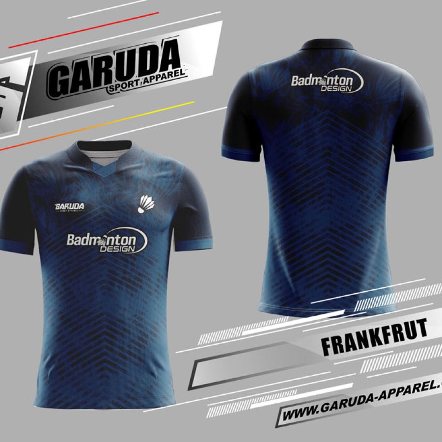 Kaos Badminton Frankfrut Warna Biru Dongker yang Elegant