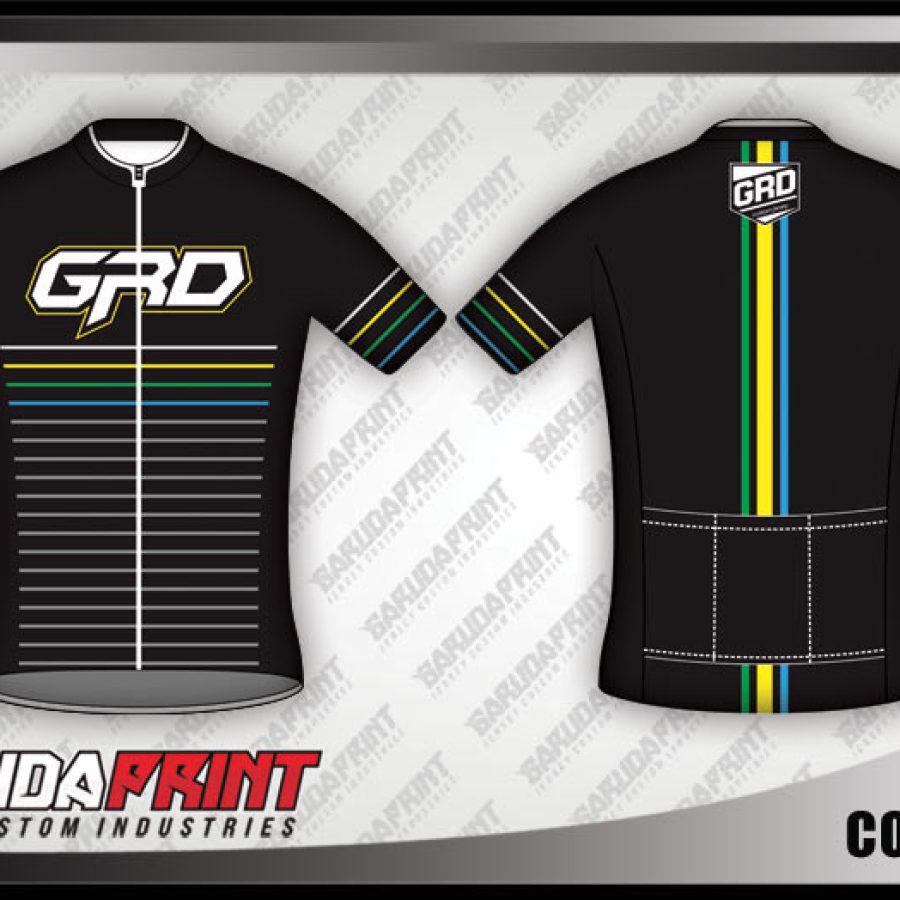 Desain Baju Sepeda Gowes Colorline Warna Hitam Yang Elegan