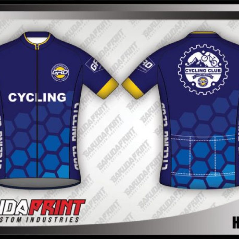Desain Baju Sepeda Road Bike Hexagon Model Terbaru