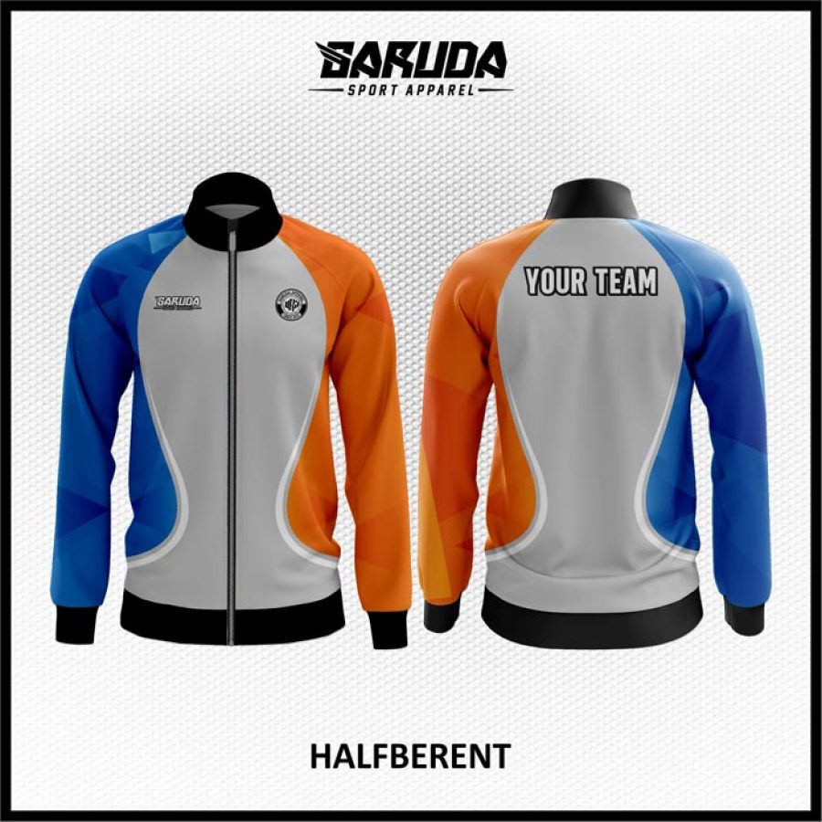Desain Jaket Printing Motif Bergelombang Paling Keren